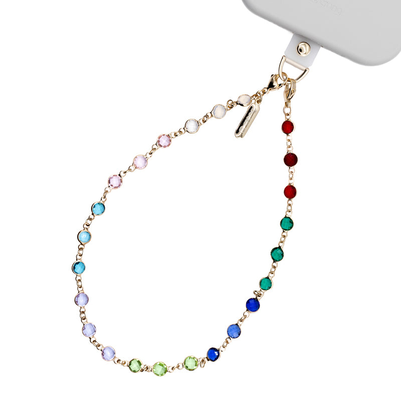 Crong Phone Charm - Phone charm on a cord (rainbow gems)