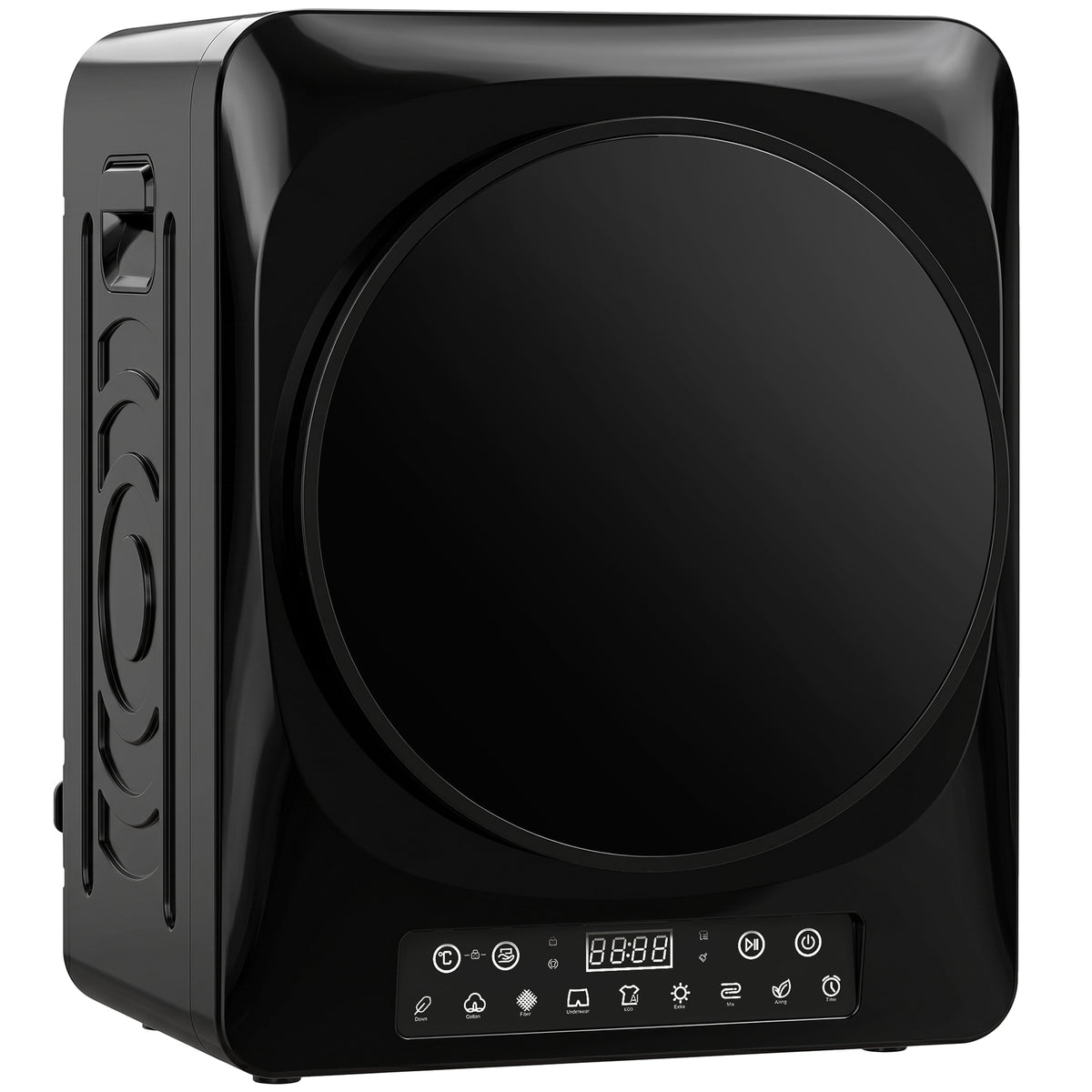 1000 W Compact Vented Dryer with Extra Dry & ECO modes, timer and temperature settings, black