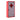 Lockable medicine cabinet, medical cabinet with 4 shelves, glass door, steel, 60 x 30 x 12 cm, red