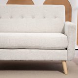 Two-seater sofa, comfortable, 134x71x82 cm, beige (9)