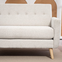 Two-seater sofa, comfortable, 134x71x82 cm, beige (9)