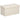 Storage ottoman, upholstered bench with storage space and lid for living room, bedroom, hallway, cream white