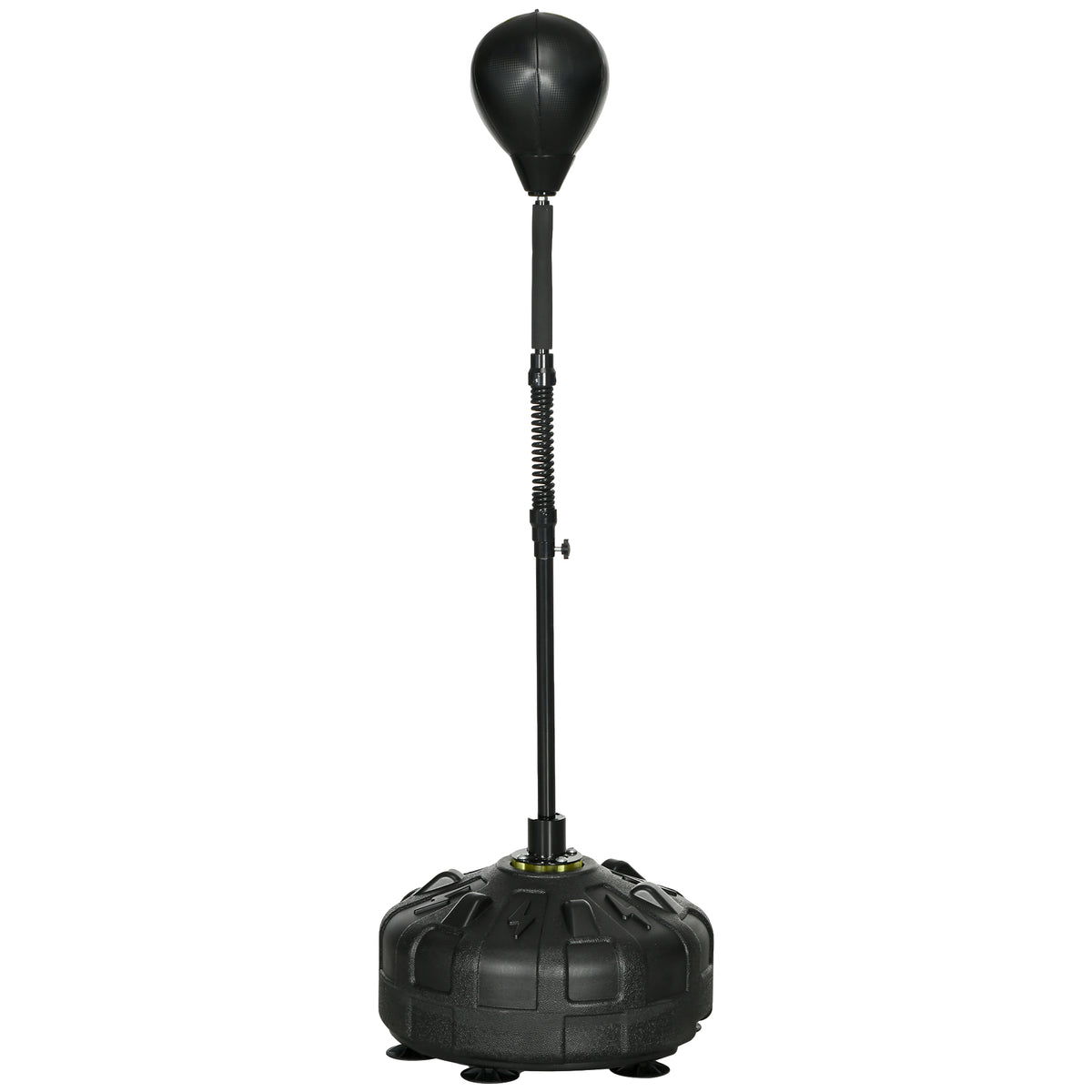 Punching ball, boxing stand, height-adjustable 145-180 cm, fillable base, black