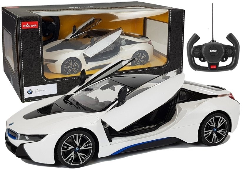 R/C BMW i8 Rastar 1:14 White Automatic Doors
