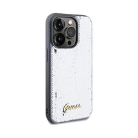 Guess Sequin Script Metal - case for iPhone 14 Pro Max (silver) (4)