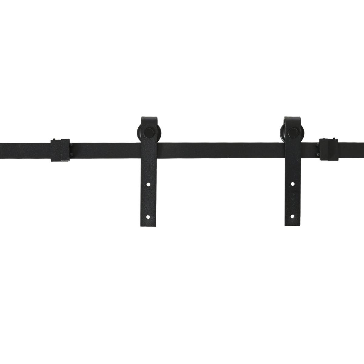 183 cm sliding door complete set, sliding door system with floor guide, sliding door track, rollers, and carbon (8)