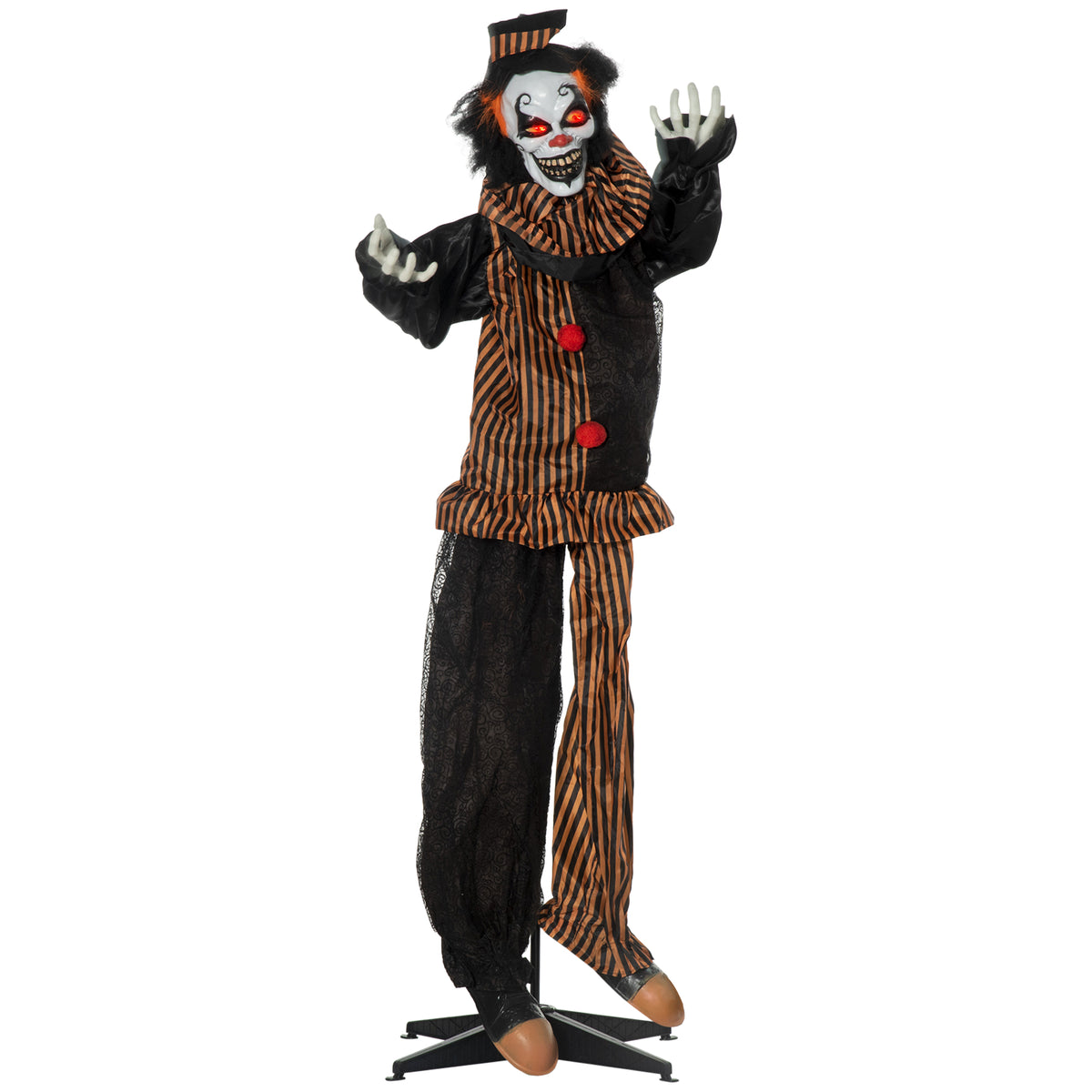 Halloween decoration horror clown with special effects and sound function 100 cm x 18 cm x 153 cm
