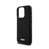 DKNY 3D Rubber Repeat Pattern - iPhone 15 Pro Case (Black) (6)
