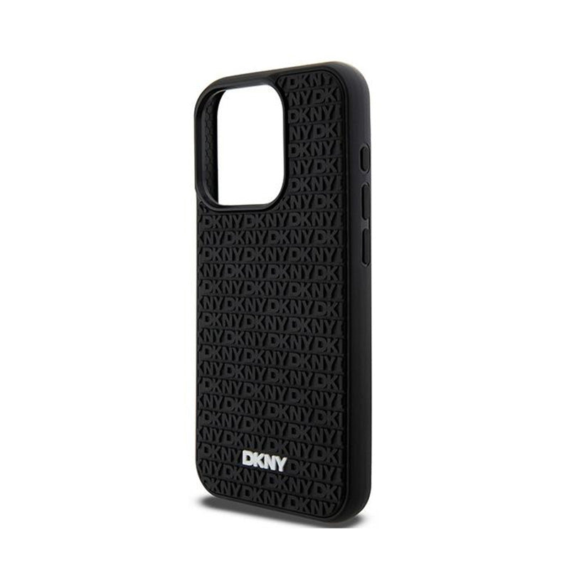 DKNY 3D Rubber Repeat Pattern - iPhone 15 Pro Case (Black) (6)
