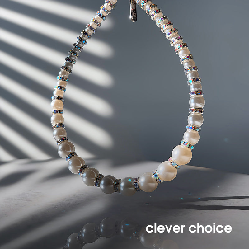Crong Phone Charm - Phone charm on a cord (silver beads) (2)