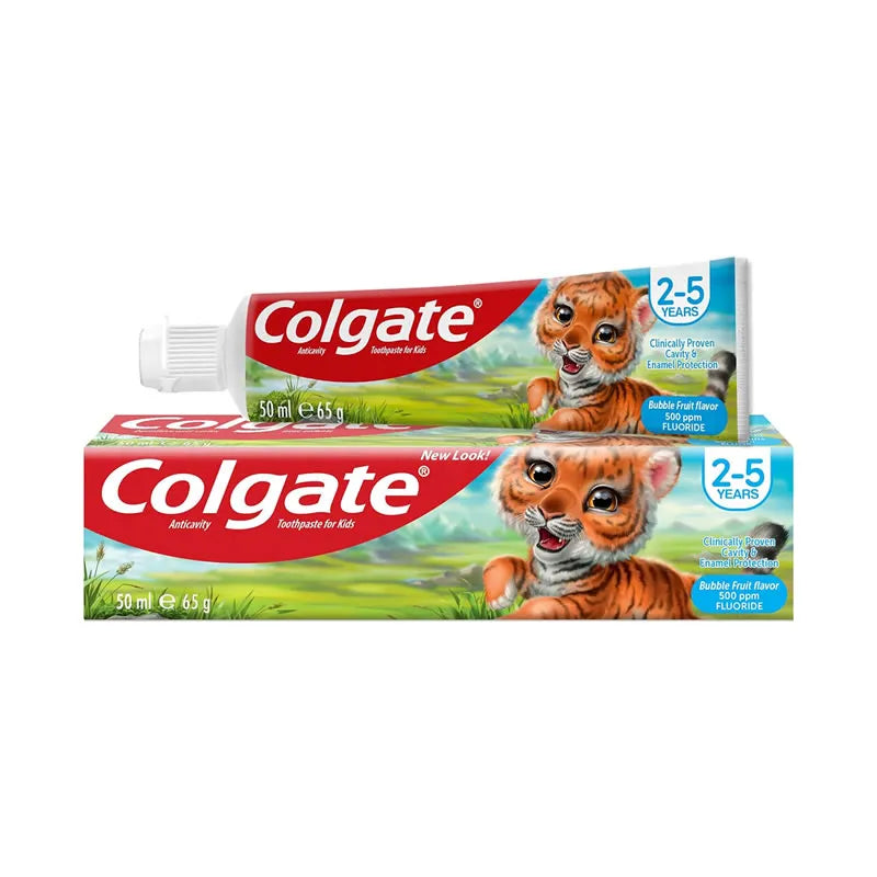 Colgate Kids Bubble Fruit Toothpaste 2-5 Years 50ml