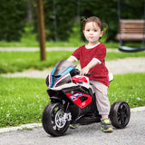 Children's motorcycle, electric motorcycle, headlights, 3 music modes, for children 1.5-5 years old, red, 82.5 x (2)