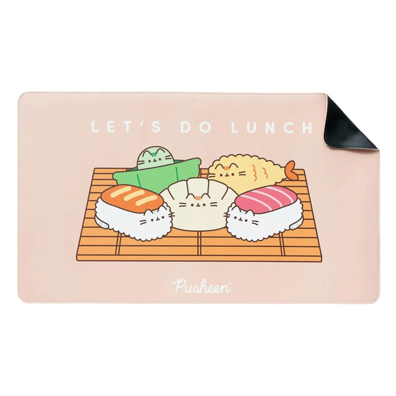 Pusheen - Faux Leather Gaming/Desk Mat XXL from the Sushi Roll Collection (60 x 35 cm) (2)