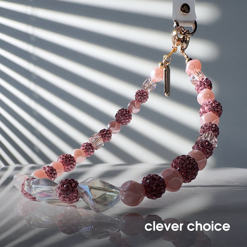 Crong phone charm - Phone charm on a lanyard (glitter beads) (2)