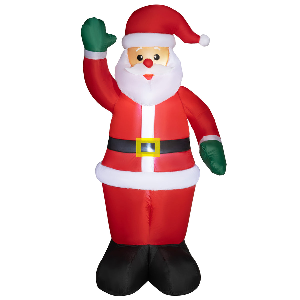 Santa Claus, 1.84 m tall, with LED lighting, self-inflatable garden decoration