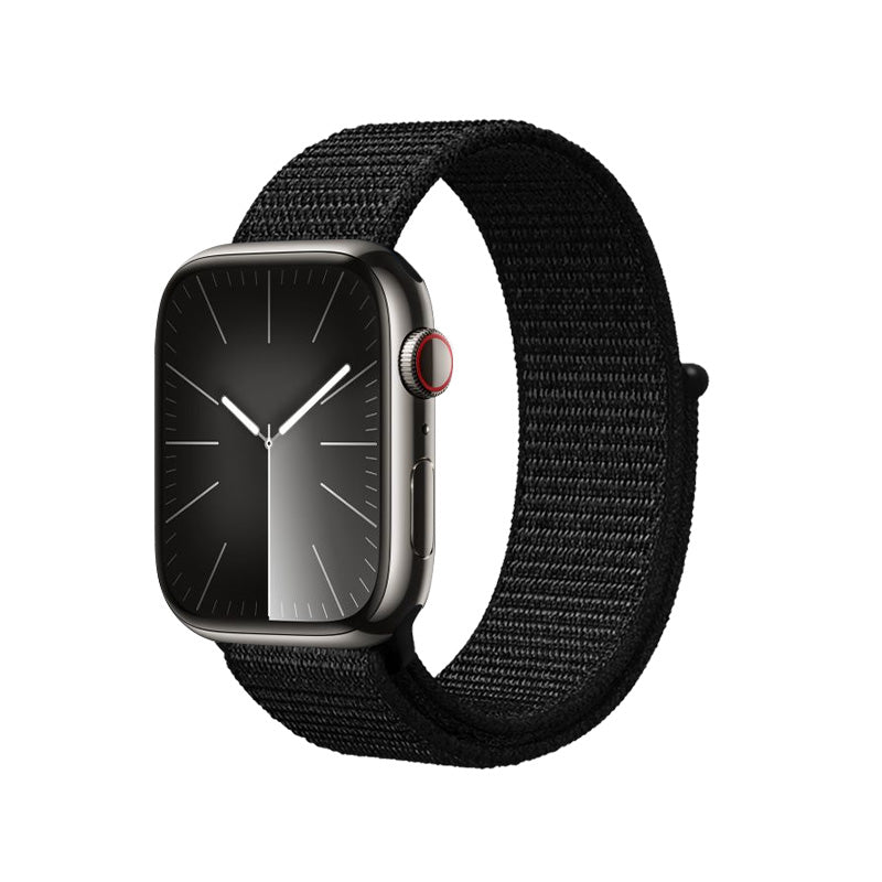 Crong Nylon Reflex - sports strap for Apple Watch 38/40/41/42 mm (black)