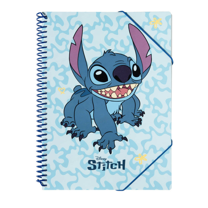Disney Stitch - A4 elastic folder + 30 transparent sheets
