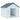 Dog house with gable roof, weatherproof, plastic, 65 x 75.7 x 63 cm, blue