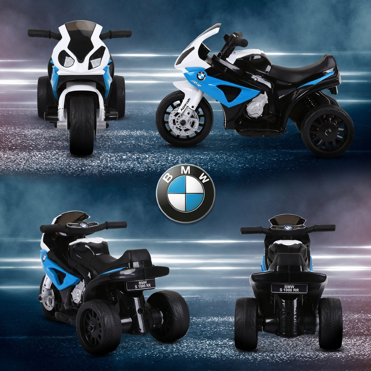Kids' Electric Motorcycle BMW S1000RR 6V Electric Motorbike with Headlights, Music, 2.5 km/h for Children 18-36 (7)