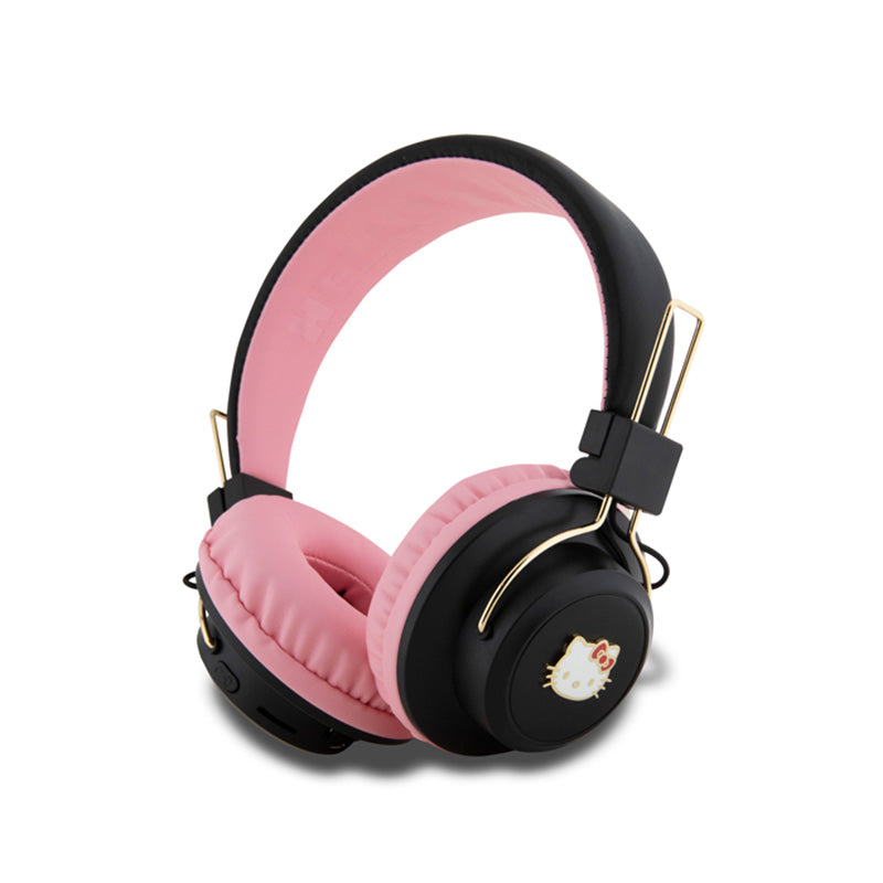 Hello Kitty Metal Logo Round Shape - wireless Bluetooth V5.3 earbuds (pink)