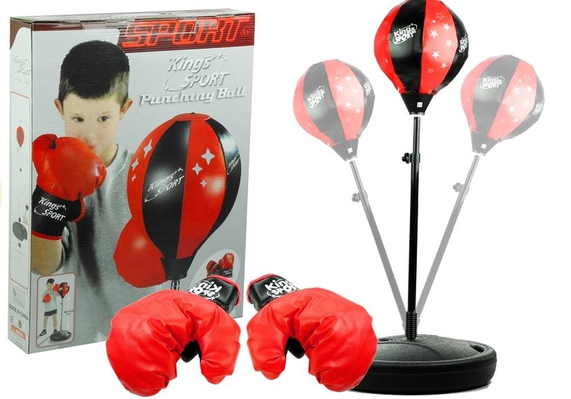Punching Ball Set with Boxing Gloves and Stand 80 to 110 cm