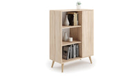 Bookcase Fondi - wooden legs