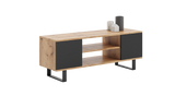 Focus RTV cabinet 135 cm - loft oak craft/black