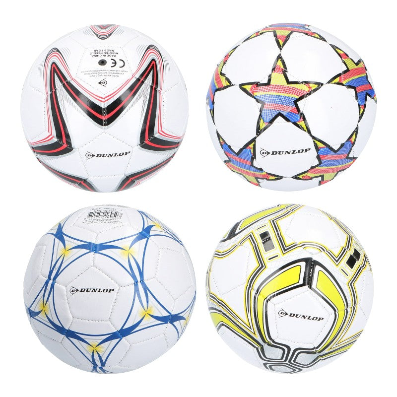 Dunlop - Mini training football for kids 32 panels size 2 (white/red) (2)