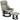 Reclining massage chair, TV chair with side pocket, faux leather, gray