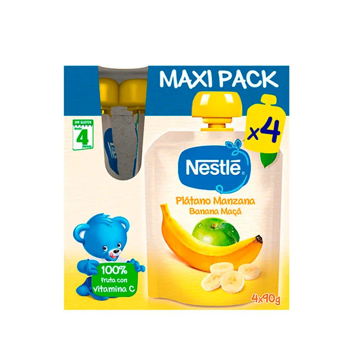 Nestlé Banana-Apple Pouch 4x90g
