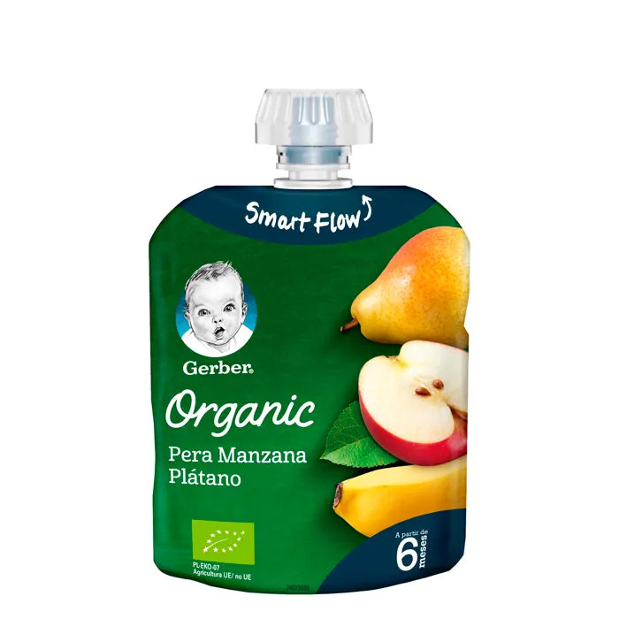 Gerber Organic Pear, Apple and Banana 90g