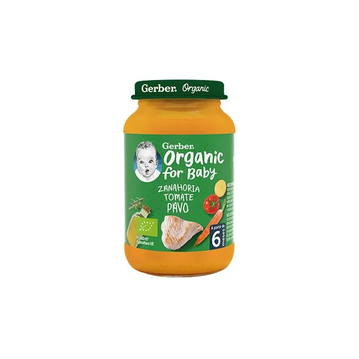 Gerber Organic Carrot-Tomato-Turkey 1 unit 190g