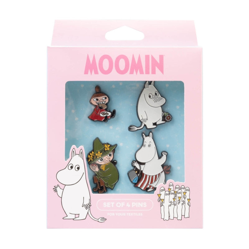 Moomins - Set of 4 badges for clothing or backpack (2)