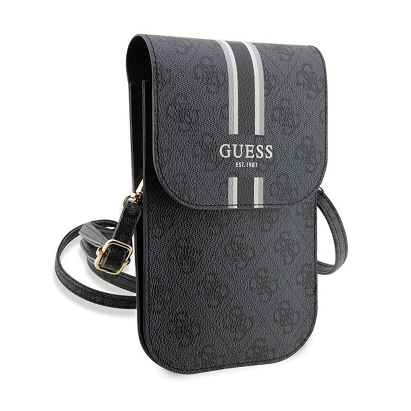 Guess 4G Stripes - Crossbody phone bag (black) (3)