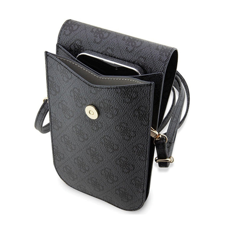 Guess 4G Stripes - Crossbody phone bag (black) (4)