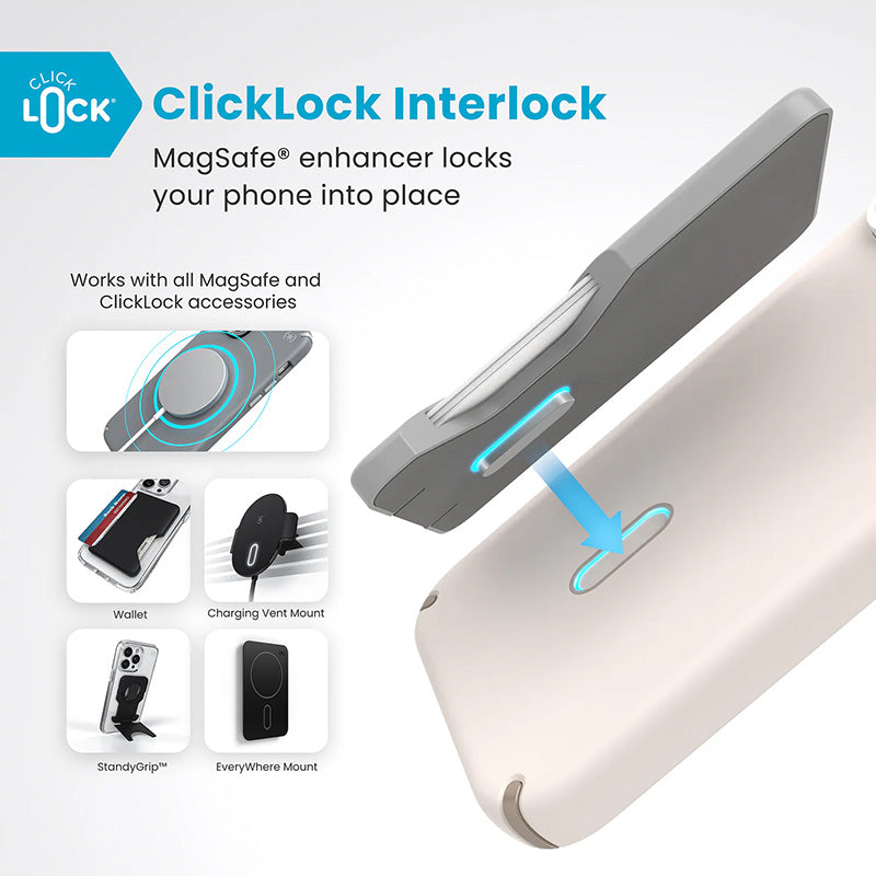 Speck Presidio2 Pro ClickLock & MagSafe Case for iPhone 16 Pro Max (Bleached Bone / Heirloom Gold / Hazel Brown) (2)