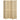 4-panel room divider, foldable partition made of hand-woven bamboo, 180 x 180 cm, natural