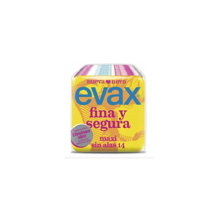 Evax Fina & Segura Maxi Sanitary Pads Without Wings 14 Units