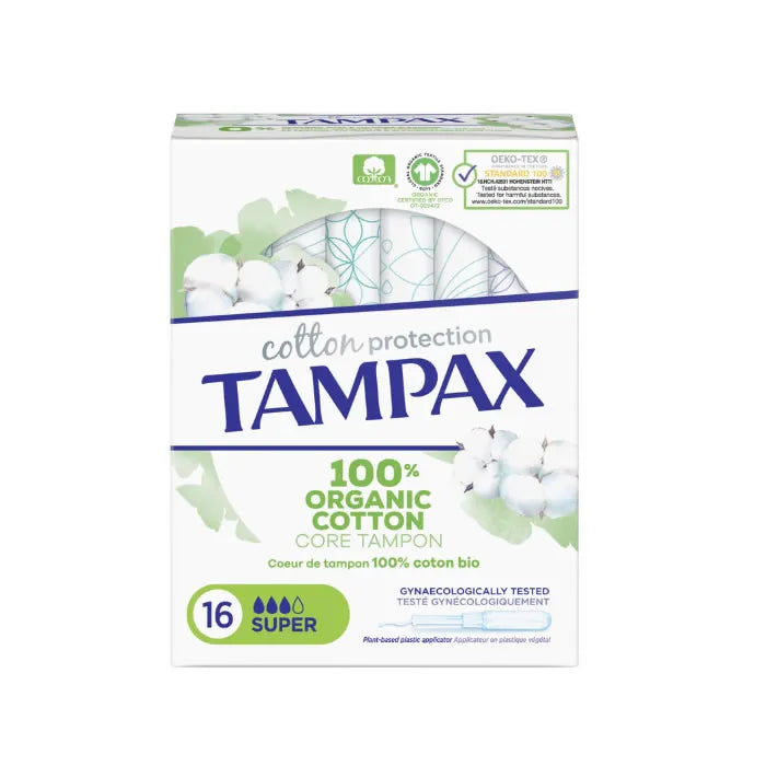 Tampax Organic Super Tampons 16 count