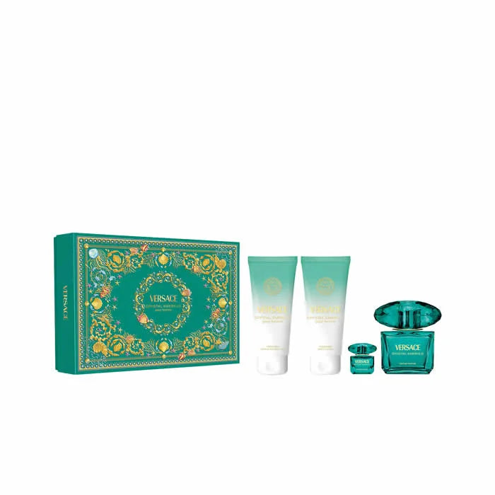 Versace Crystal Emerald Eau De Parfum Spray 90ml 4-Piece Set