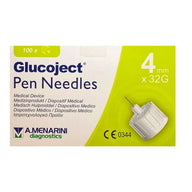 Menarini Glucoject Insulin Needle 32Gx4mm 100pcs