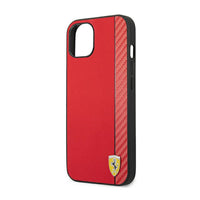 Ferrari Carbon - case for iPhone 14 Plus (red) (7)