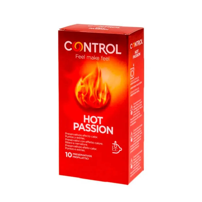 Control Hot Passion Condoms Warming Effect 10pcs