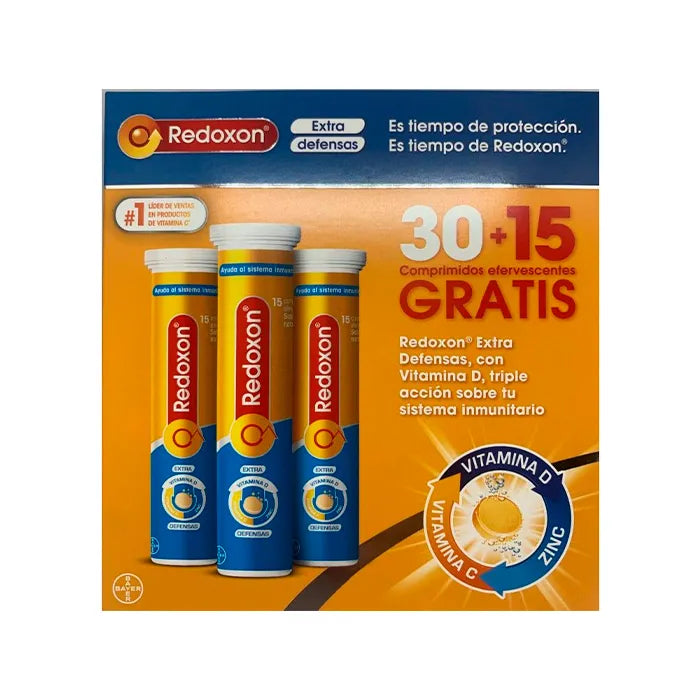 Redoxon Extra Defense 30+15 Effervescent Tablets