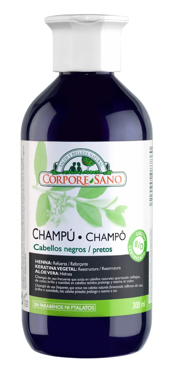 Corpore Henna Shampoo 300ml Organic Black Hair