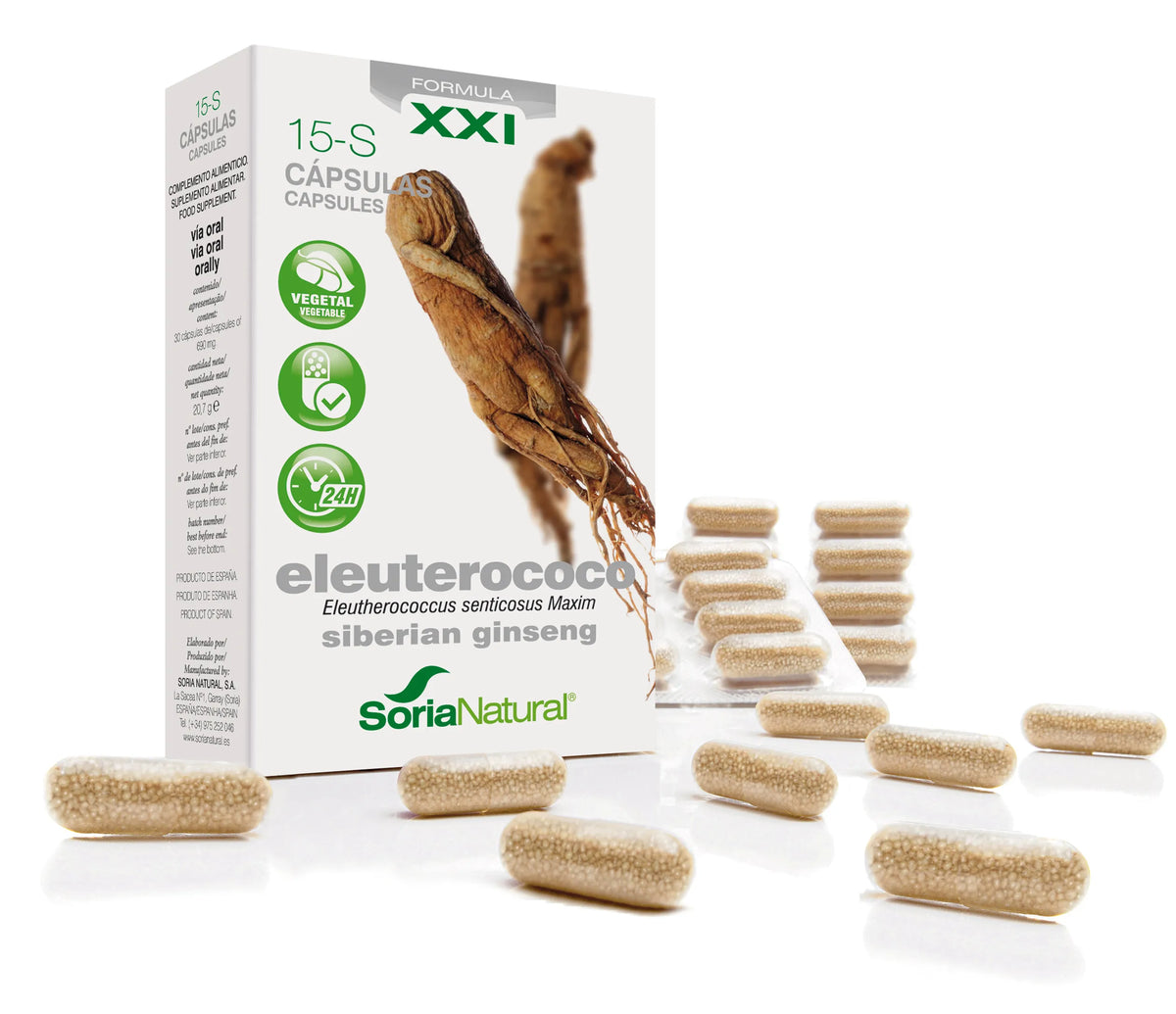 Soria 15-S Eleuthero 690 mg 30 Prolonged-Release Capsules
