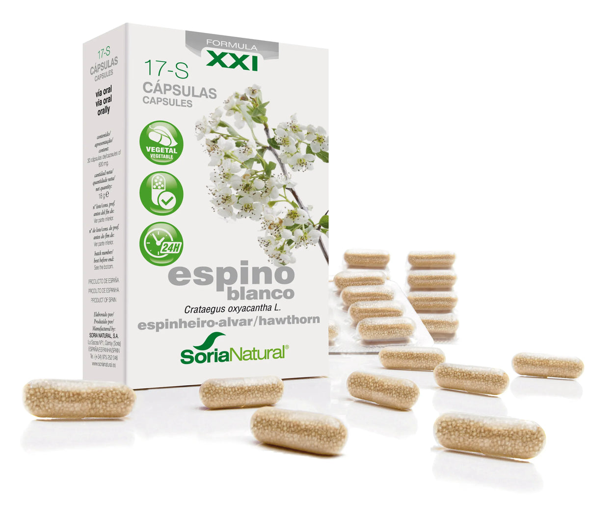 Soria 17-S White Hawthorn 30 Caps