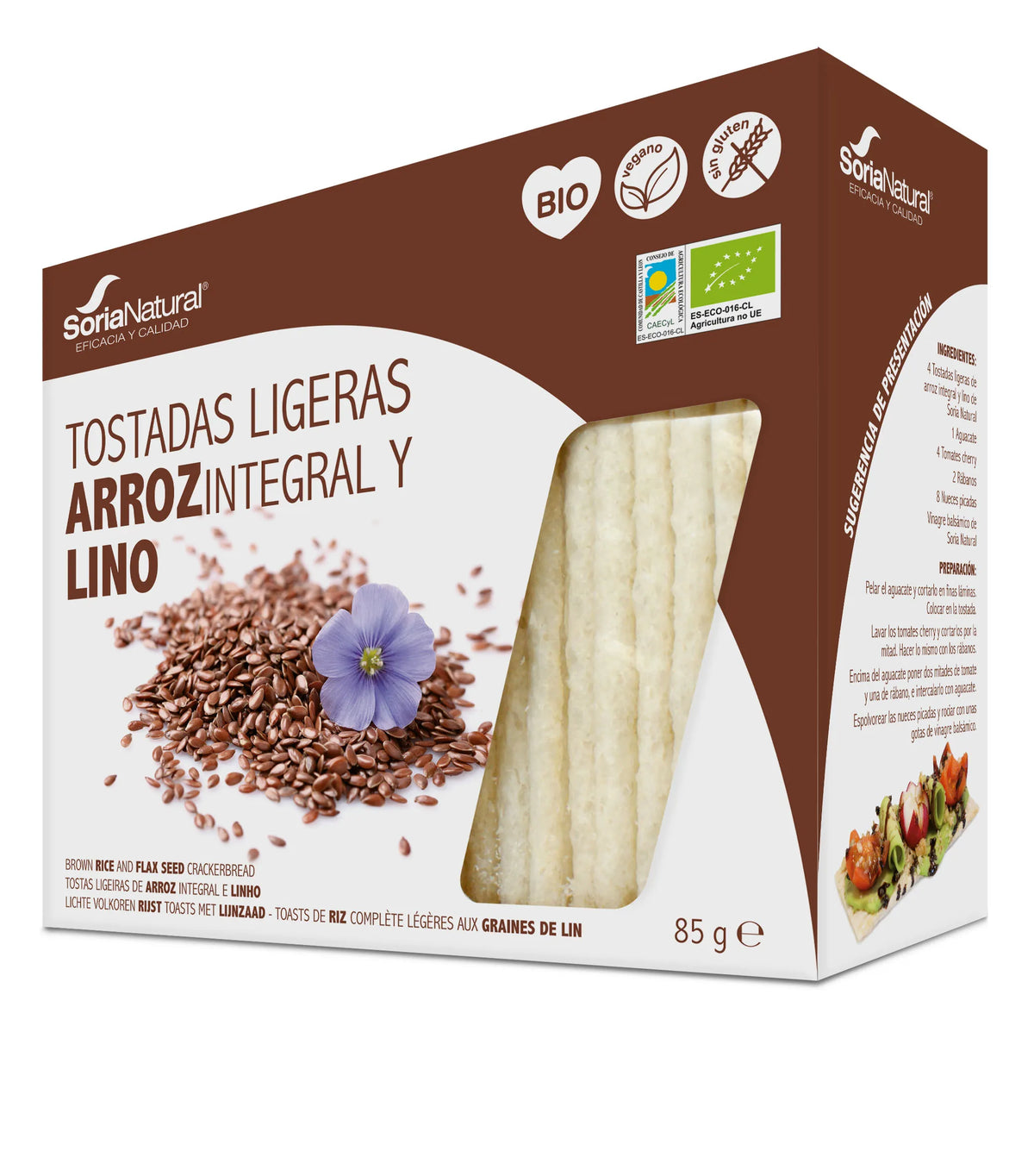 Alecosor Organic Rice and Flax Cakes