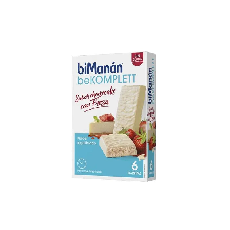 Bimanán BeKomplett White Chocolate, Cheesecake and Strawberry Bars 6 pieces