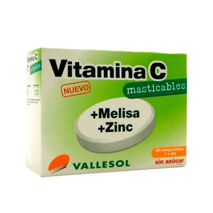 Vallesol Vitamin C + Lemon Balm + Zinc 24 Tablets